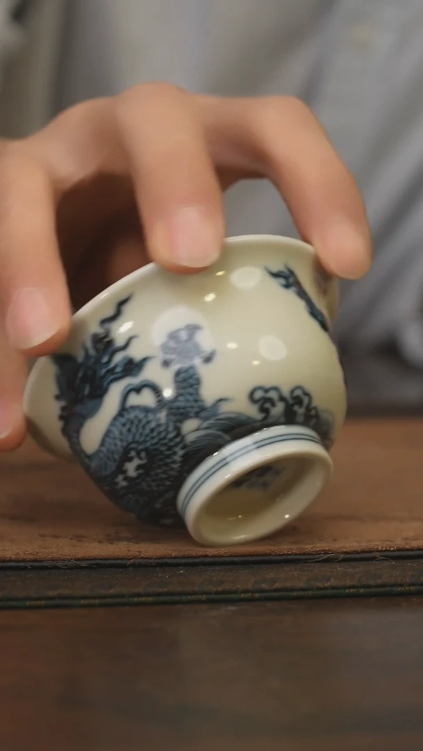 杯柴窑青花破价福利  3