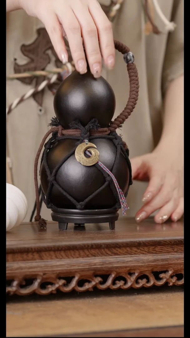 133号精品天然大漆酒葫芦一物一拍~