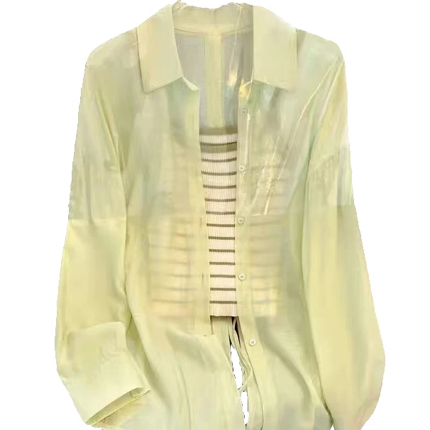 编号500-599夏季防晒衬衫袖成人小众衬衣薄