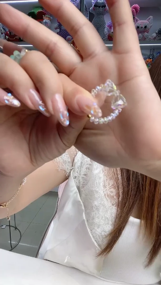 玻璃1213在逃公主戒指材料包1套