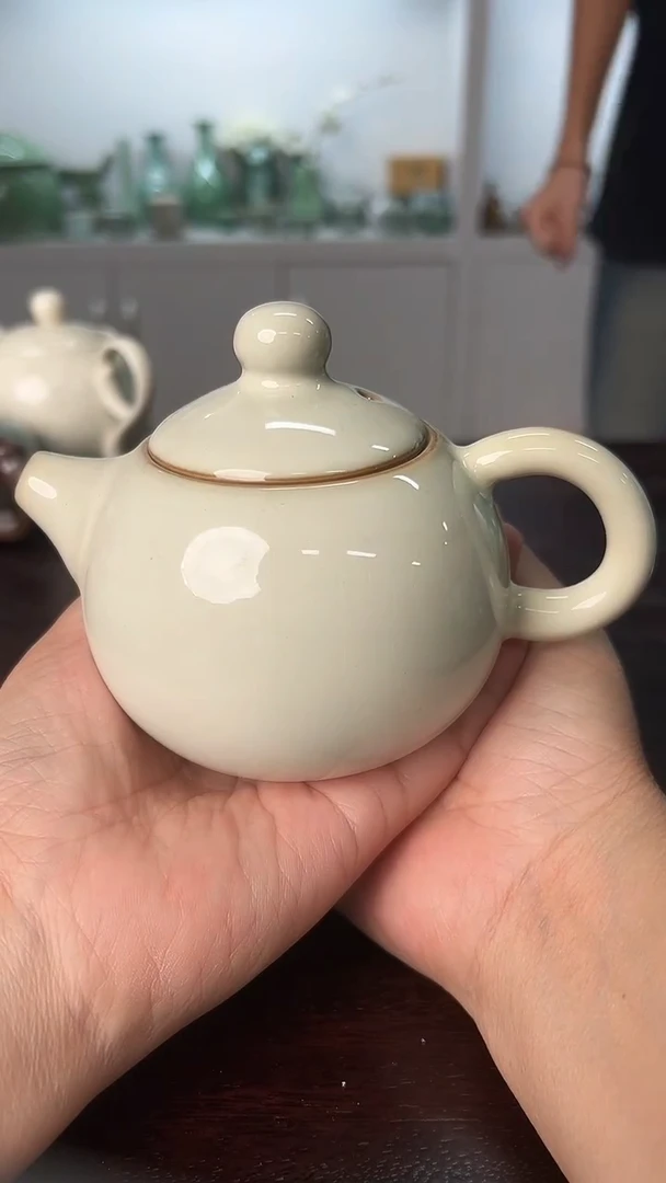 龙泉云间青瓷小米茶器