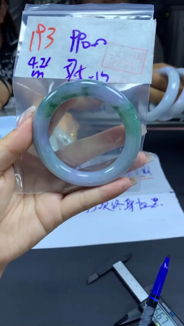 定制翡翠未镶嵌193手镯57.5+990元+拍一发一