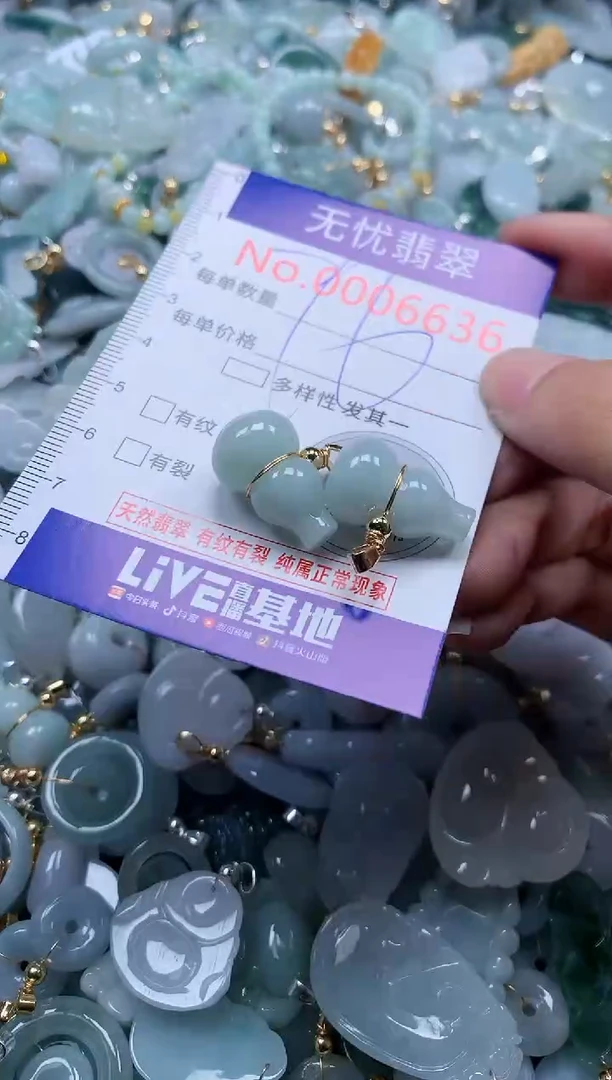 翡翠未镶嵌吊坠(不含链)6636