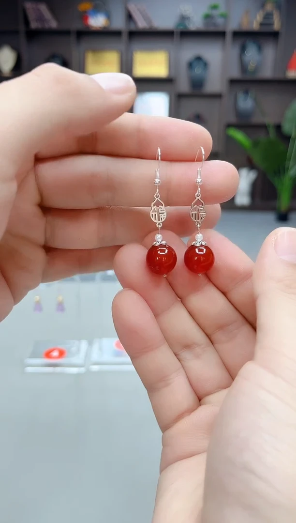 未镶嵌耳饰玛瑙/玉髓230000