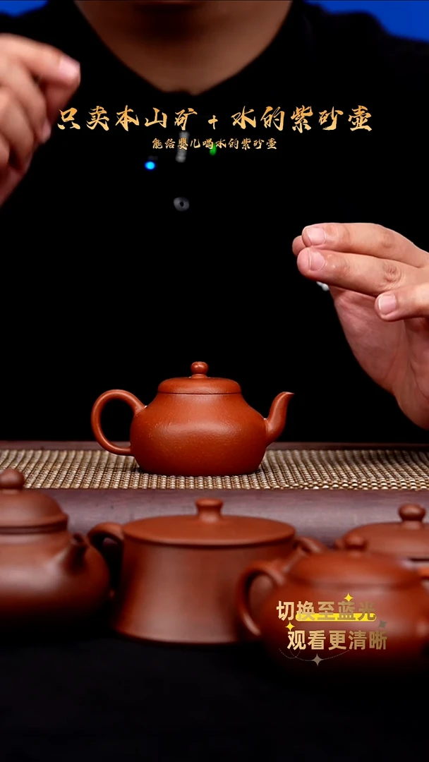 茶壶紫砂全手龙山朱泥 君德