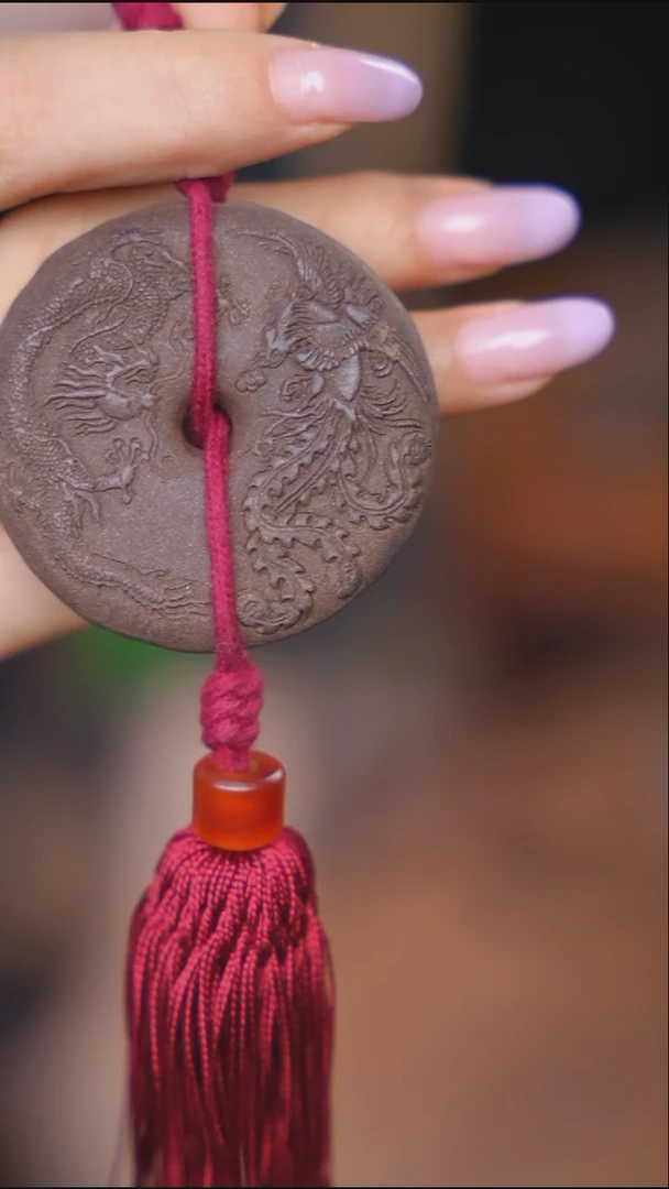 泥塑次第花开龙凤牌车挂款式