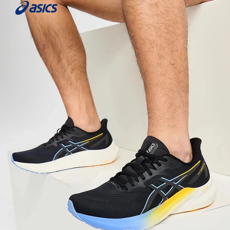ASICS亚瑟士GT-2000 12 LITE-SHOW男子耐磨透气稳定支撑跑鞋db
