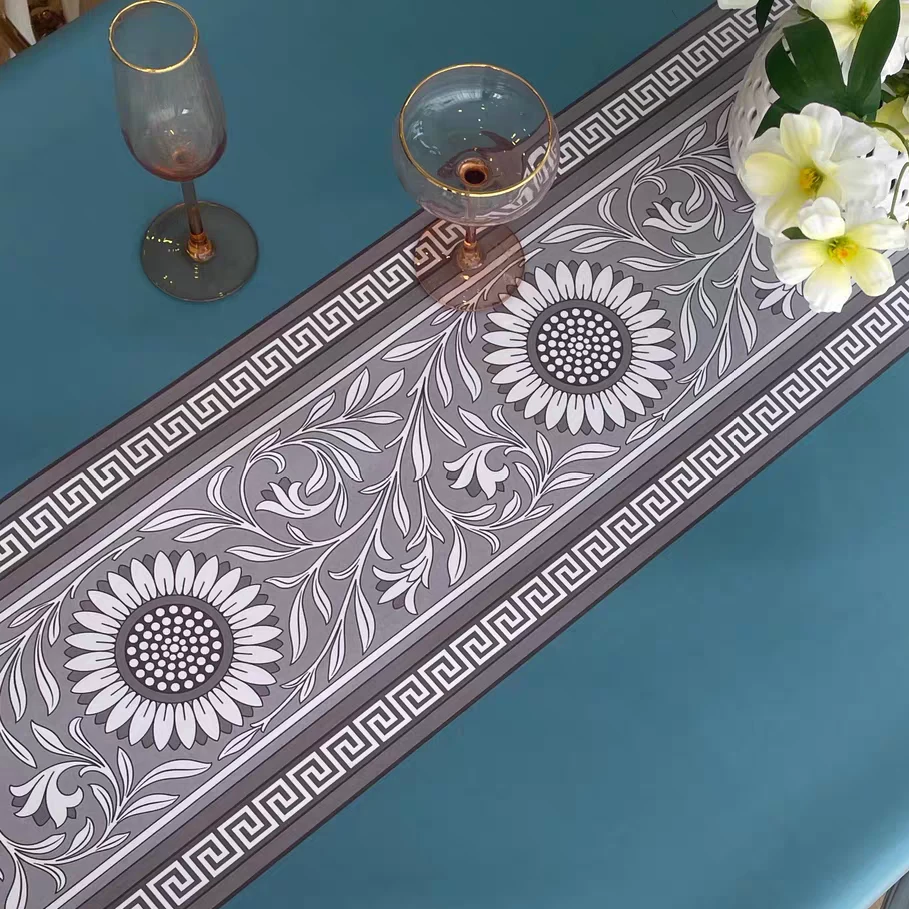 【微笑的向日葵】防水防油免洗防烫餐桌布家用茶几桌布轻奢ins台布