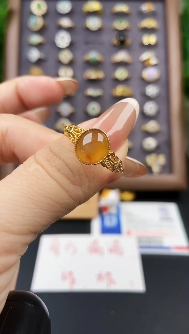 银S925镶嵌戒指翡翠21
