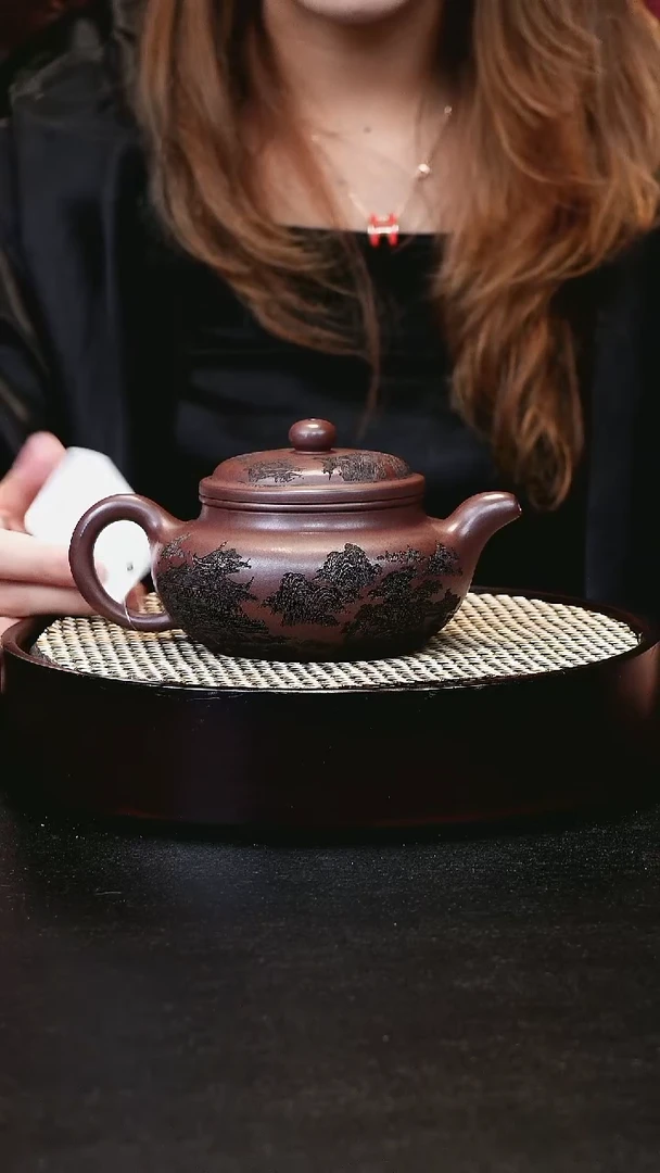 茶壶紫砂宜兴茶壶h60508