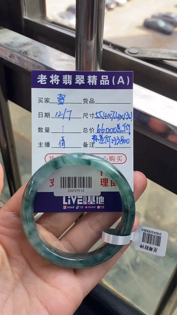 未镶嵌手镯翡翠雪*?//20259512