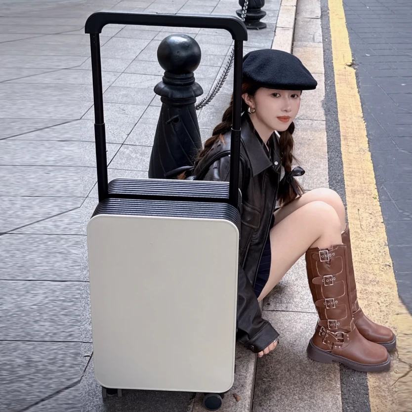 【明星同款行李箱】平衡中置宽拉杆箱万向轮旅行箱大学生拉杆箱男女