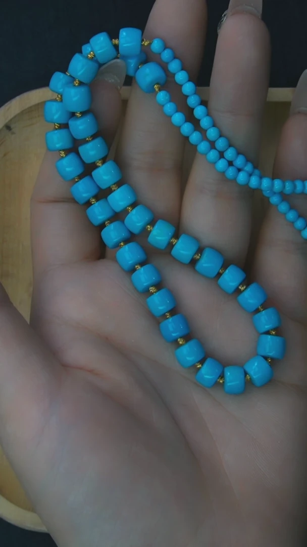 【闪购商品】绿松石项链银S925镶嵌发货一件