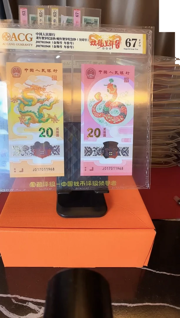 塑料2025 龙蛇全同号 一对 如图