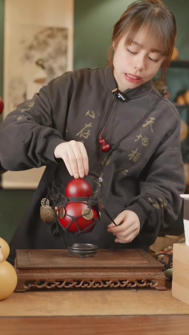 【闪购商品】28号精品天然大漆工艺防渗内胆酒葫芦~