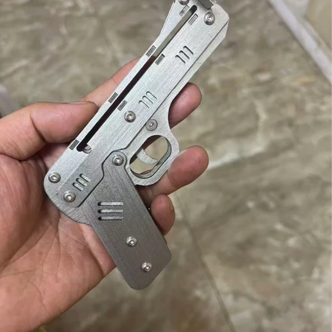 可折叠两用合金钢材质玩具小枪
