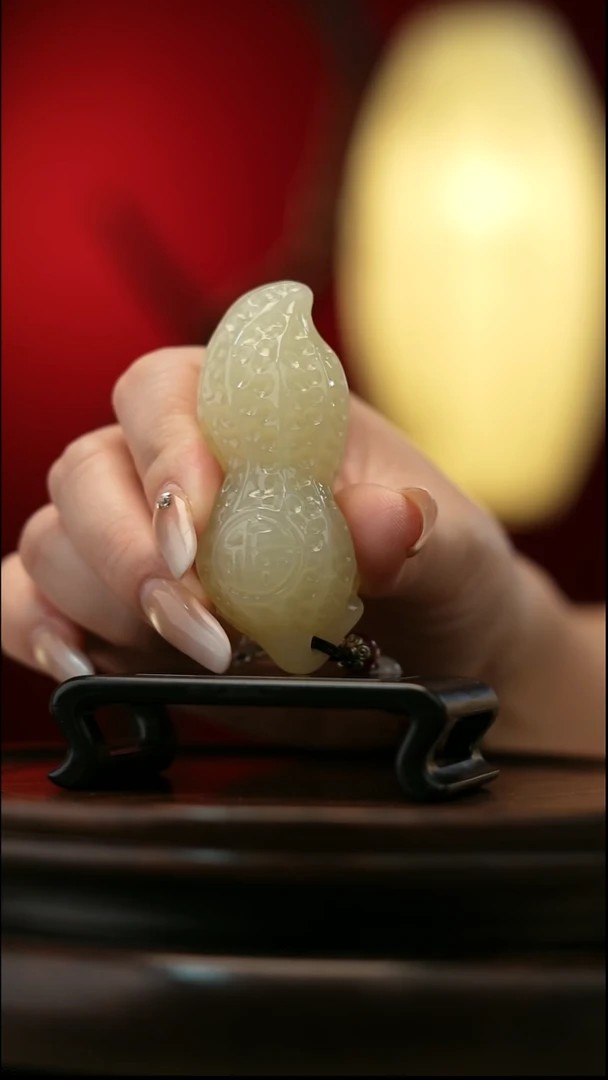 玉【好事花生】天然玉石手把件