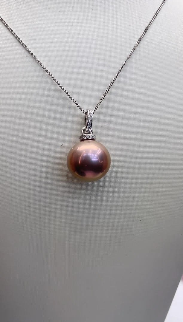 【闪购商品】淡水珍珠吊坠(赠链)银S925镶嵌淡水吊坠