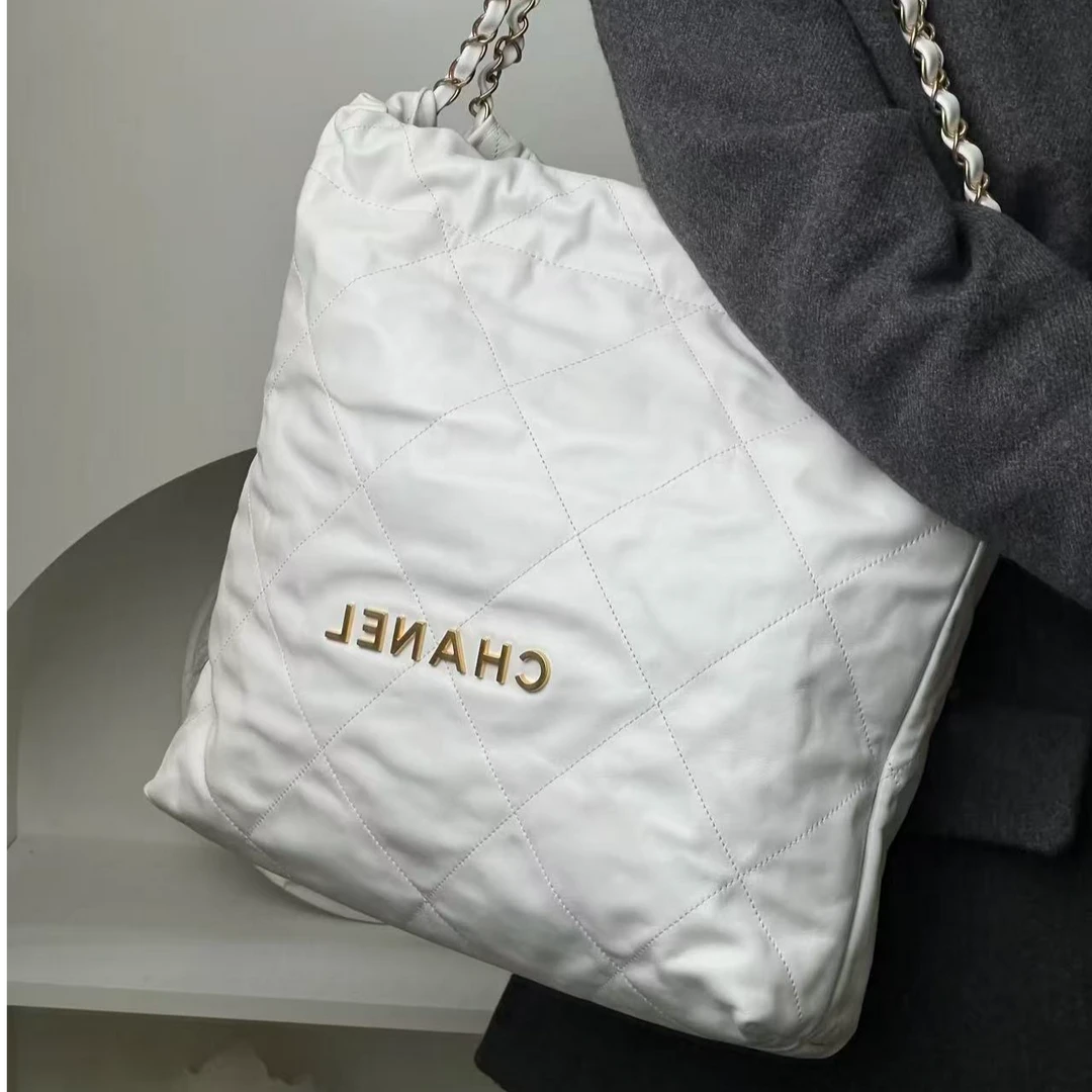 95新 Chanel/香奈儿 22bag中号白金单肩包/甄选