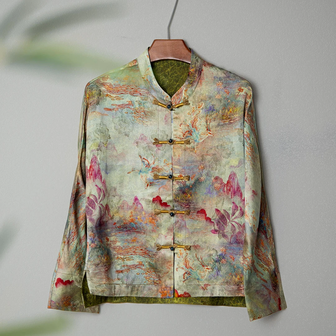 [春日花漾]春季出行开衫上衣新款中式国风外套3090SP