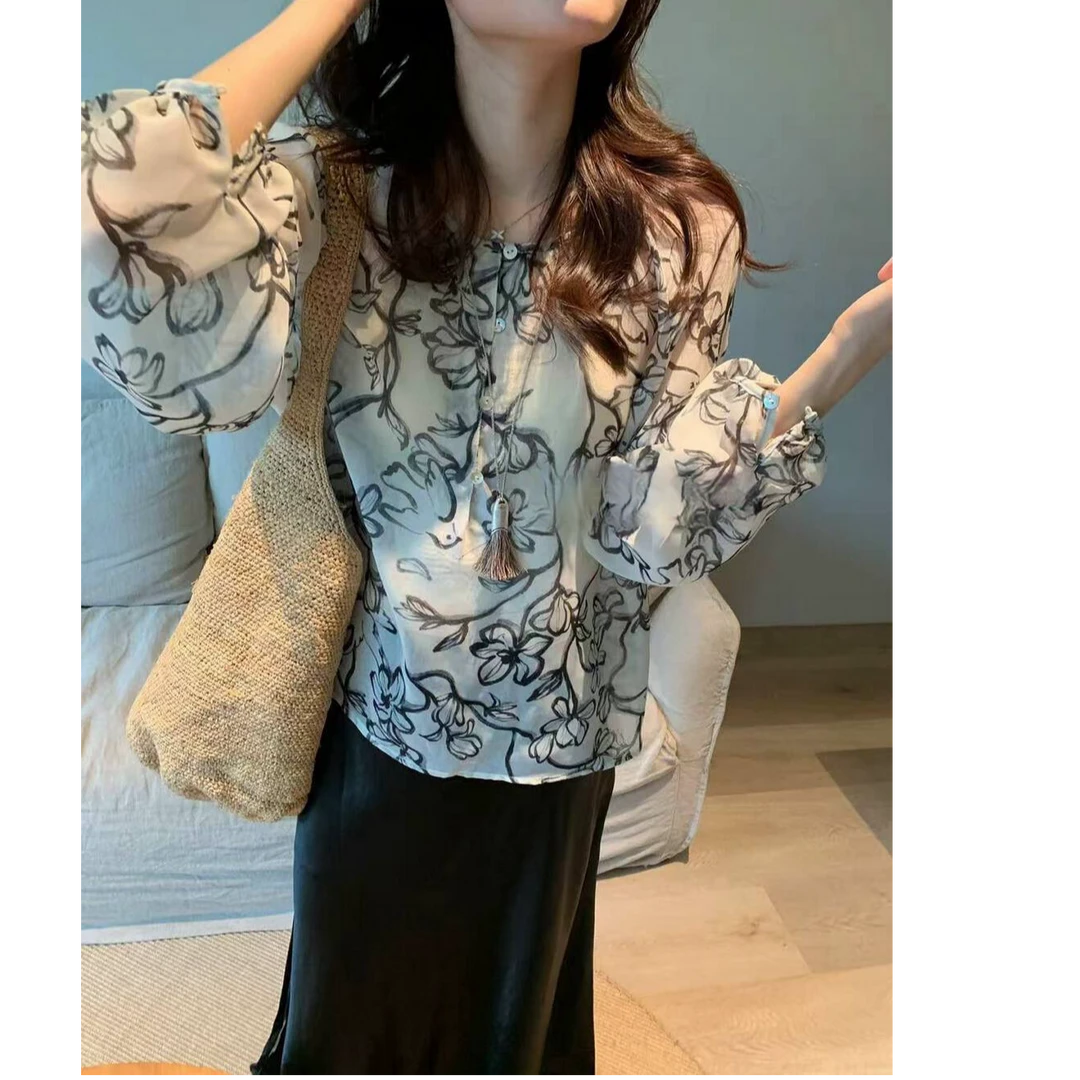 JIAHAUI 通勤气质女神范套装早春穿搭一整套衬衫缎面半身裙两件套