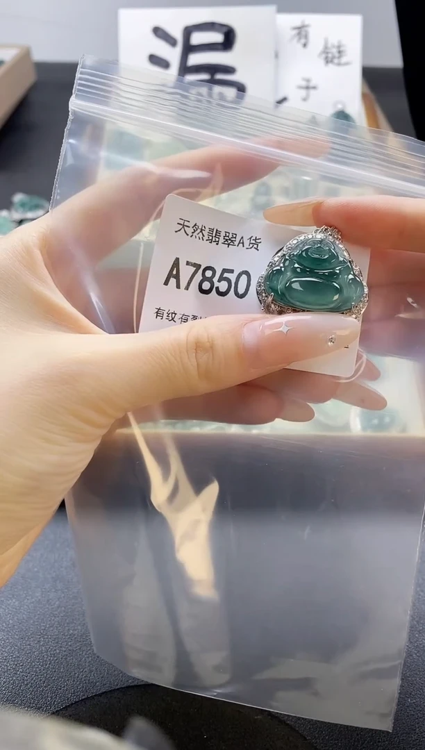 吊坠(赠链)未镶嵌翡翠天然翡翠A货