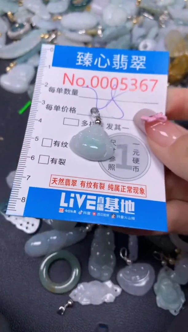 【闪购商品】翡翠颈饰未镶嵌含绳0005367