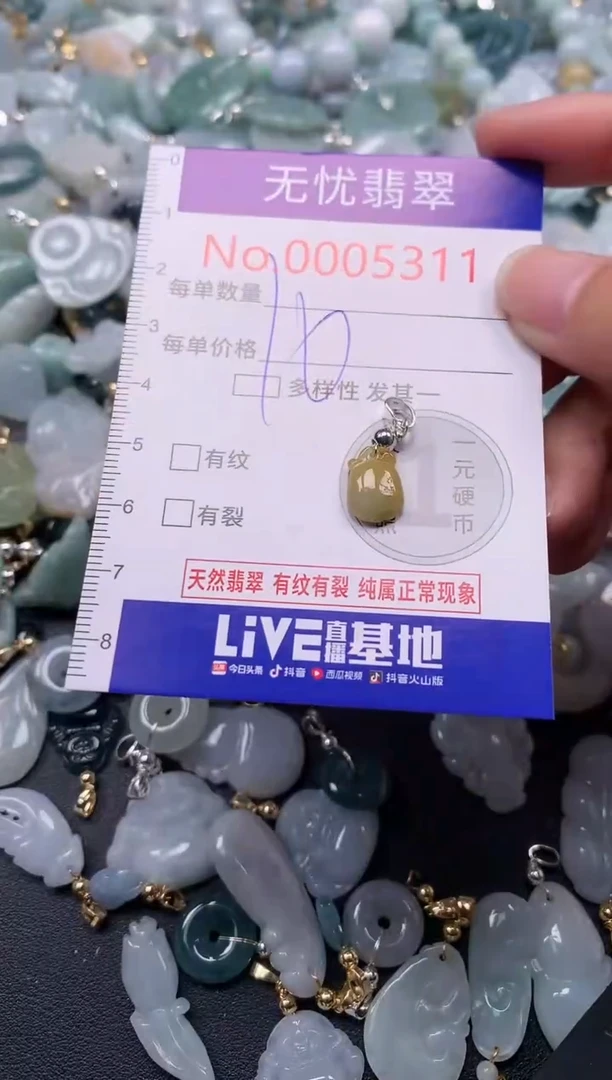 吊坠(不含链)未镶嵌翡翠5311