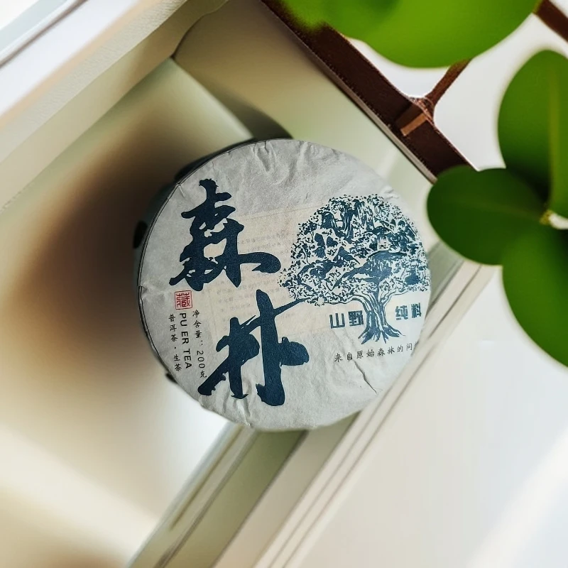 【34号】2019年璋珍森林普洱茶生茶200克饼
