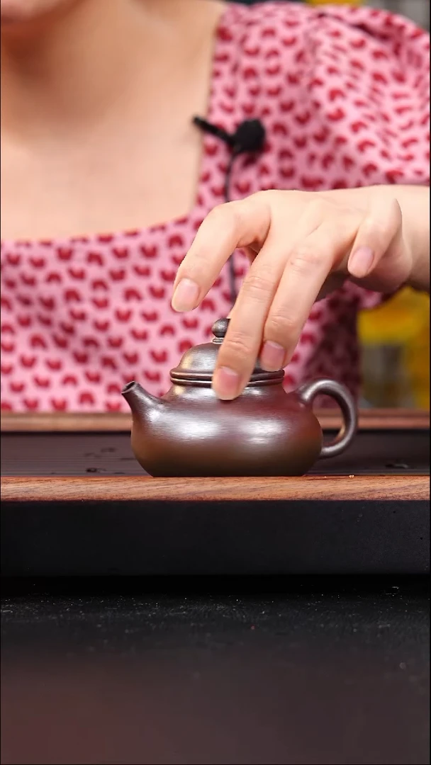 茶壶紫砂红皮龙柴烧容天160cc