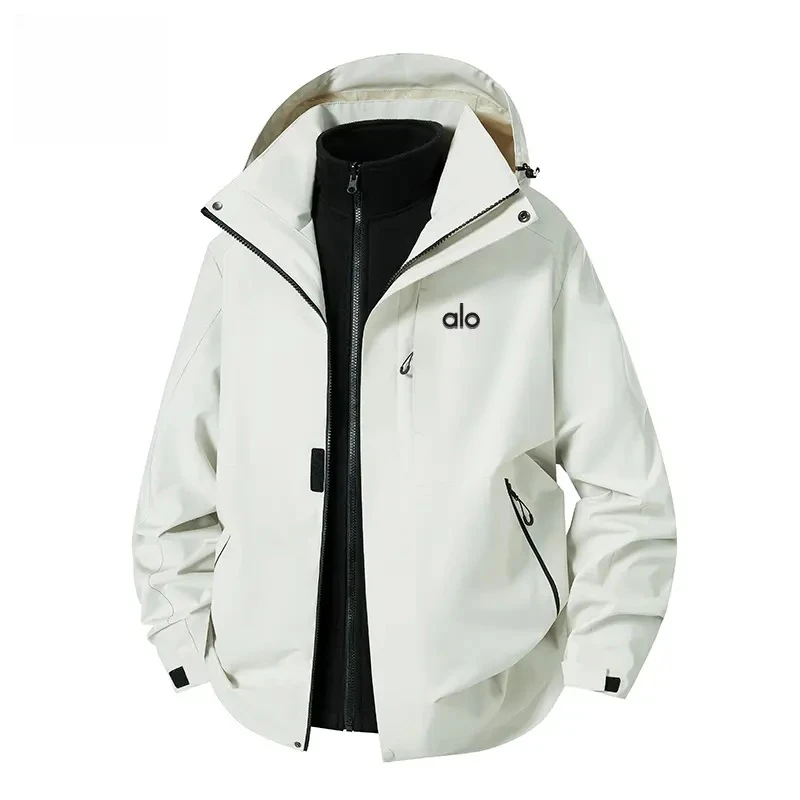 DeweLvum保暖防风三合一运动户外登山服男潮百搭休闲夹克外套男装