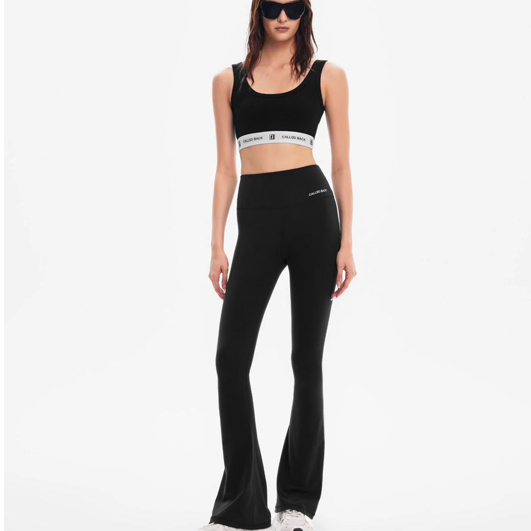 CALLED BACK新款设计师百搭女士修身运动显瘦瑜伽喇叭裤241164