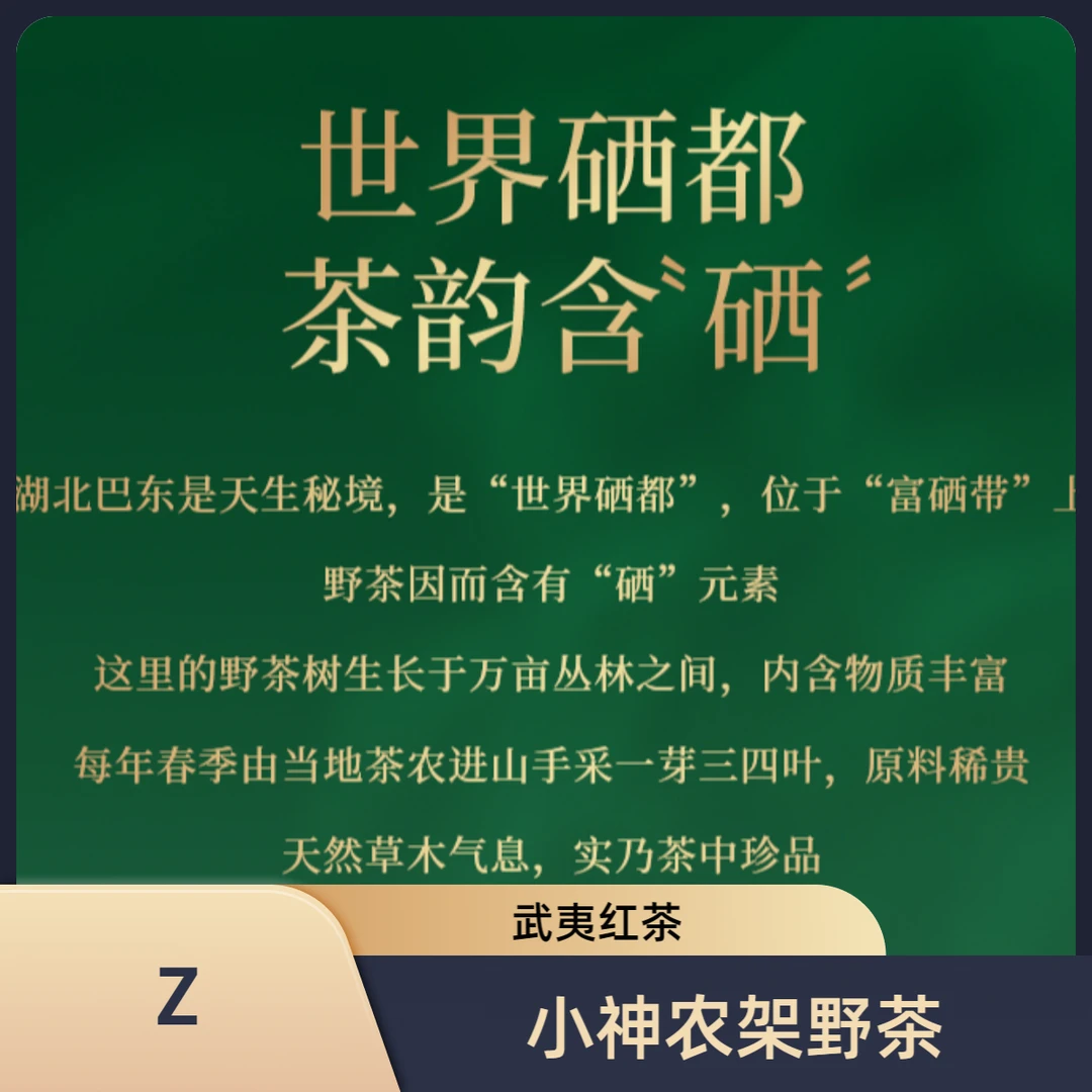 Z·小神农架野茶红茶-袋泡/罐装 门店同款·正品保真！