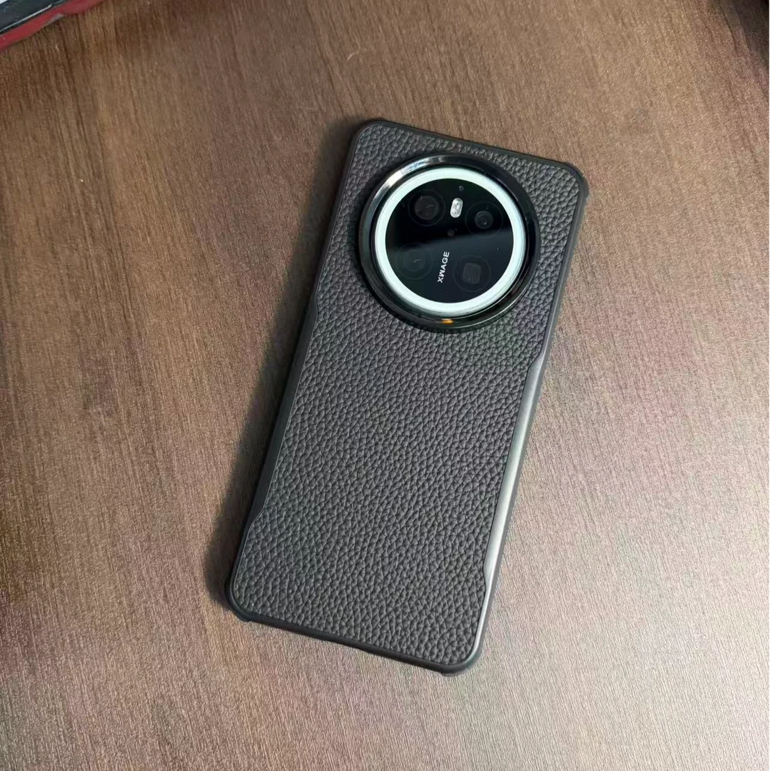 适用华为mate70/70Pro/70Pro+/70Pro优享版手机壳真皮 四角防摔