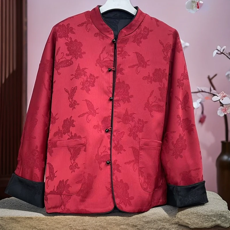 【双面穿】新中式国风双面穿时尚休闲女装外套上衣8109