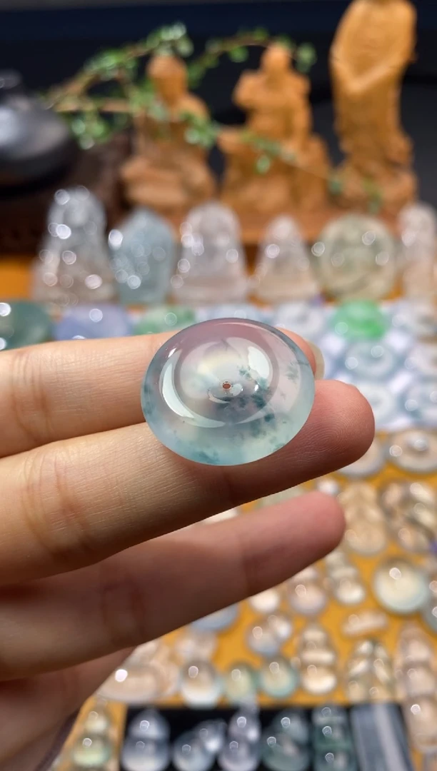 吊坠(不含链)未镶嵌翡翠平安扣