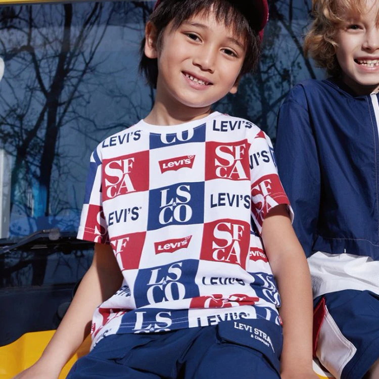 Levi's李维斯儿童上装短袖夏季舒适休闲时尚圆领短袖T恤LV2522050