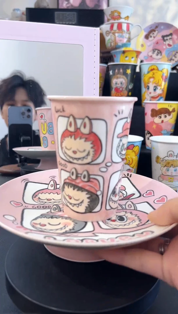 【闪购商品】摆件纯手工手绘陶瓷小杯杯