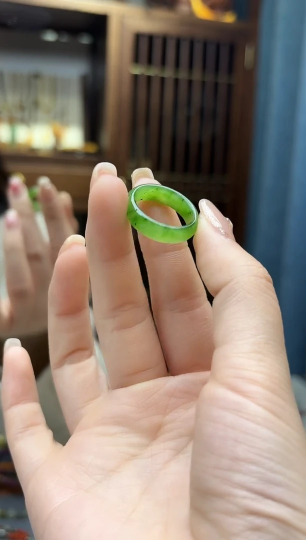 未镶嵌戒指和田玉和田玉戒指16#XE