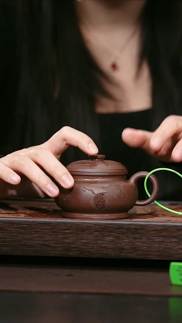 茶壶紫砂原矿紫砂壶    颂金