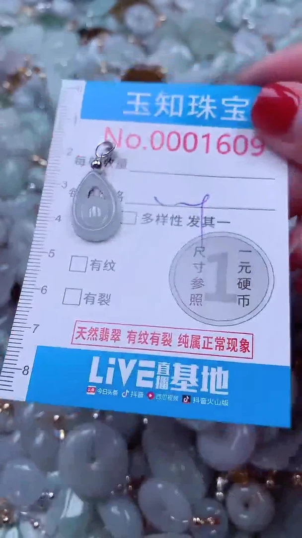 吊坠(不含链)未镶嵌翡翠1609