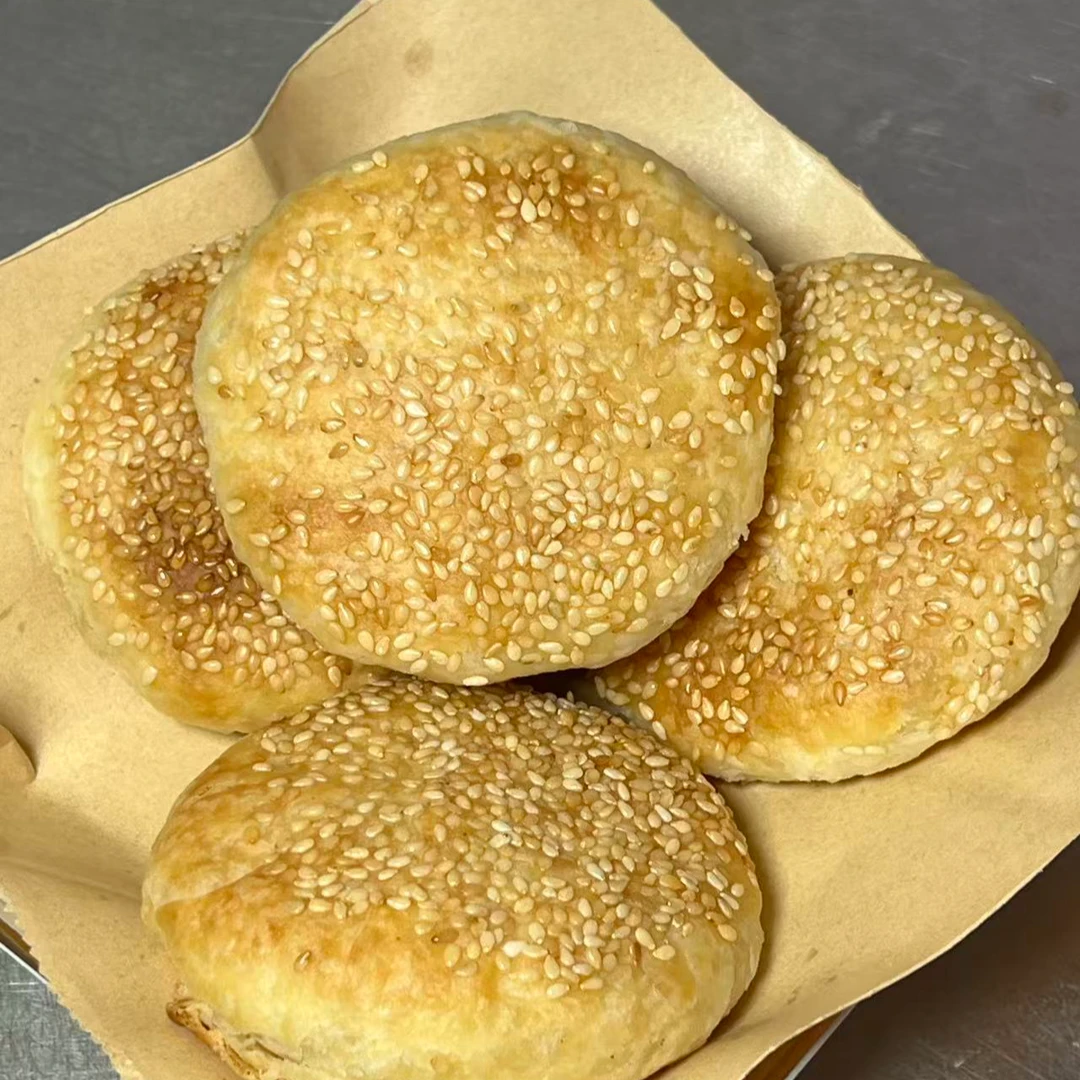 老北京烧饼风味火烧椒盐芝麻酱糖火烧烧饼即食早餐老式