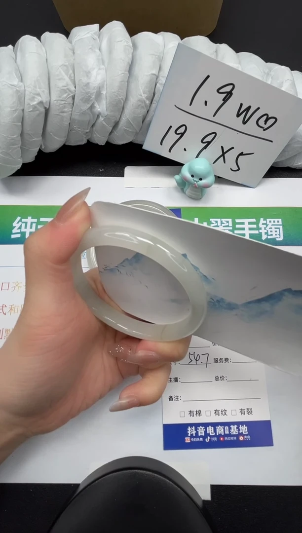 【闪购商品】石英质玉手镯合金240-54.7