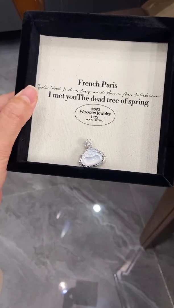 银S925镶嵌挂件翡翠一**腿吊坠