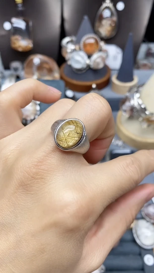 银S925镶嵌珠宝半成品水晶山*酱定制定制