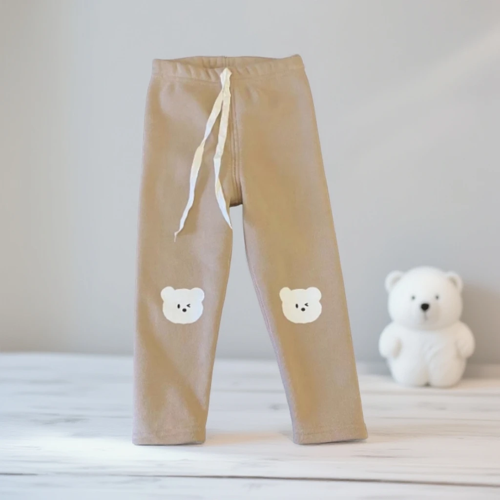 冬季卡通女童保暖打底裤儿童宝宝秋冬