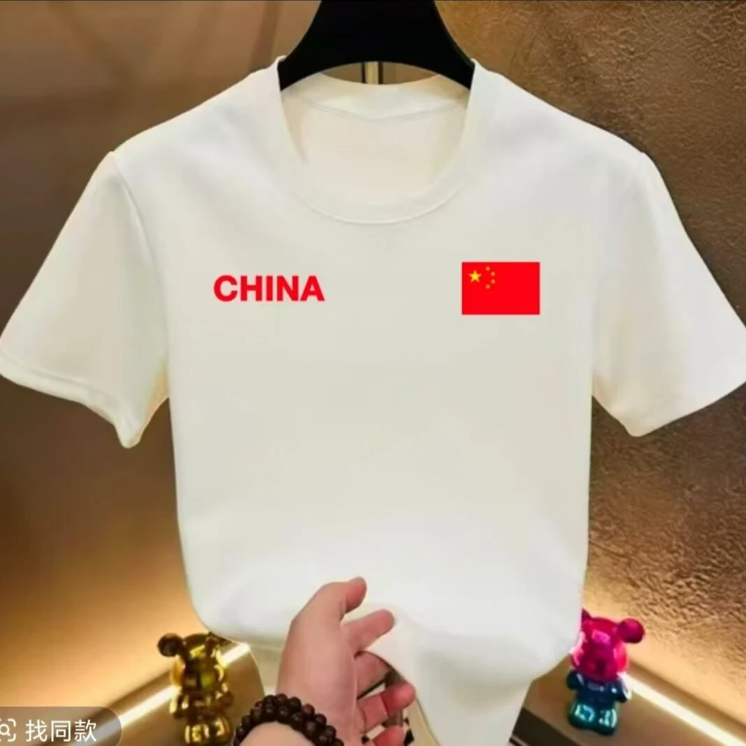 夏季短袖男士印花纯棉休闲透气半袖修身圆领潮流时尚T恤