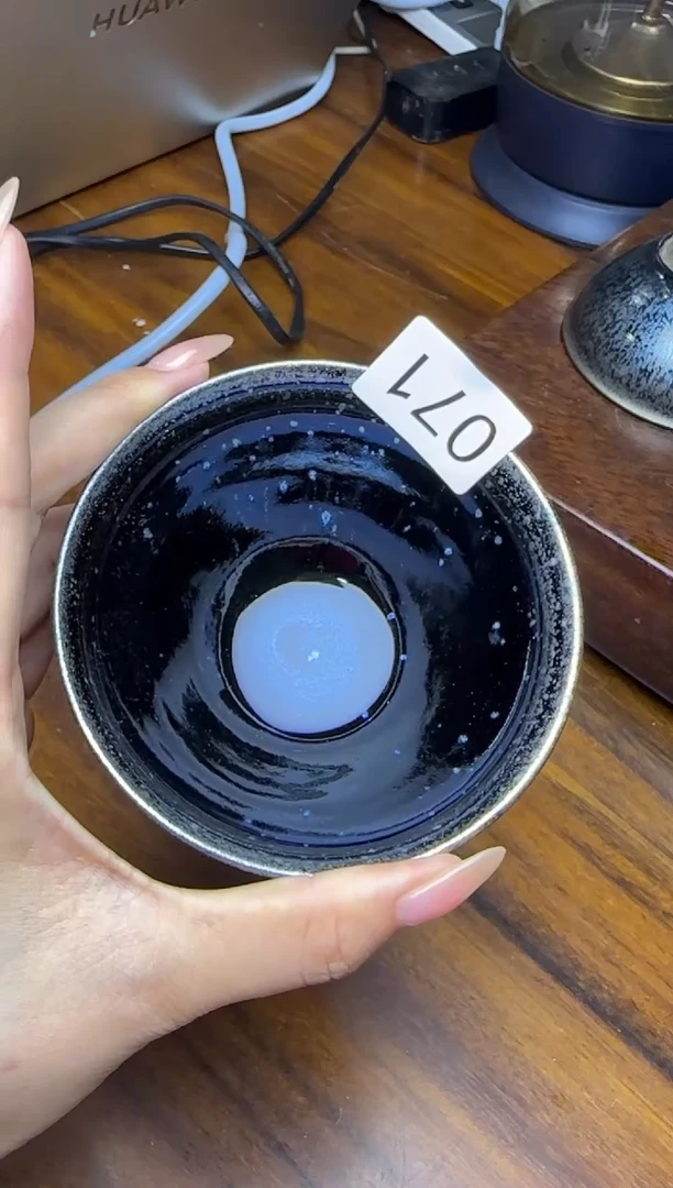 茶盏叶文凤柴烧精品