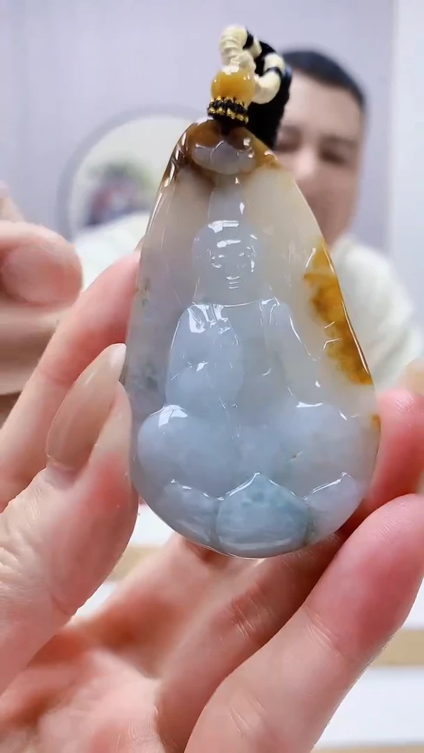 未镶嵌定制翡翠4898MM-毛货挂件95