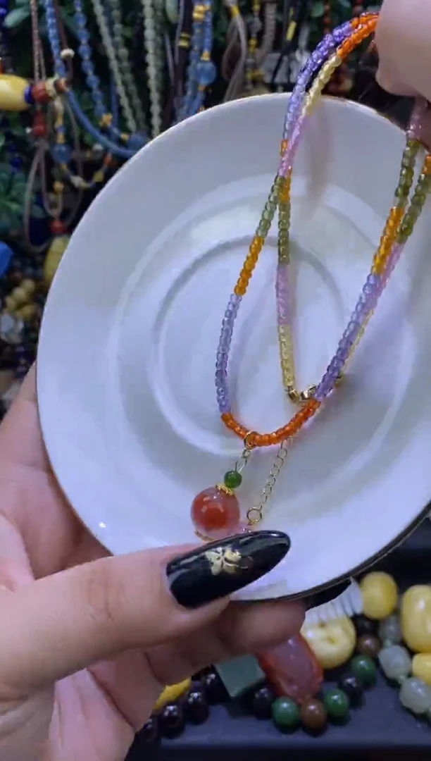 南红玛瑙未镶嵌颈饰南红项链